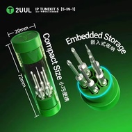 2UUL SD25 IP TUNEKIT 5-in-1 Magnetic Screwdriver Bit Set For iPhone Pentalobe Tri-Point Phillips Cro