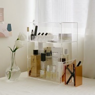豪華三層防塵美妝透天厝-化妝保養收納櫃