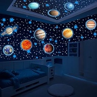 LUMOSX Glow in The Dark Stars for Ceiling - 534pcs Solar System Stickers Glowing Stars Planets & Con