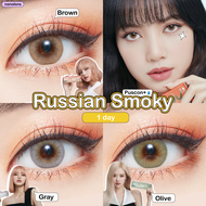 Olens รุ่น Russian Smoky คอนแทคเลนส์รายวัน 5 คู่