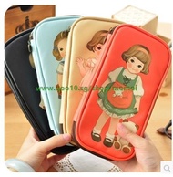 Pencil retro cute middle school girls large capacity pencil cases Korea stationery creative minimali