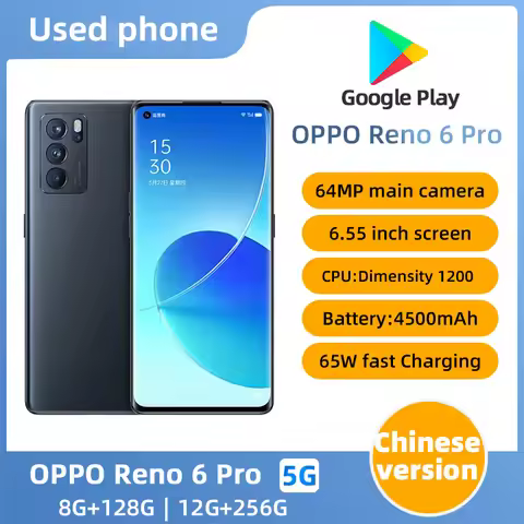 oppo Reno6 pro 5G Android Unlocked 6.55 inch 12GB RAM 256GB ROM All Colours in Good Condition Origin