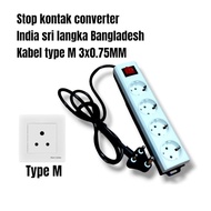 AEBRAND STOP KONTAK CONVERTER ADAPTER TRAVEL SOUTH AFRICA NEPAL INDIA - Electrical Plug Adapter CONV