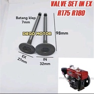 R175 Valve in ex Klep api minyak Mesin Dongfeng R175 R180 6PK 7PK 8PK