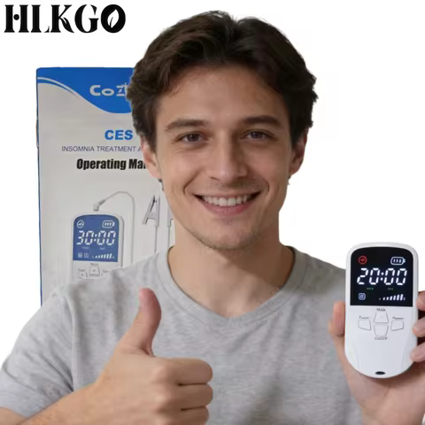 Home Brain Therapy Device Vagus Nerve Stimulation Ear Clip CES Auricular Neurostimulation for Anxiet