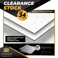 AE ZIMMER (CLEARSTOCK) J4 ACP 4FT x 9.5 FT and ACP 4FT x 6.5 FT Single Face Colour 2mm - 3mm Thickne