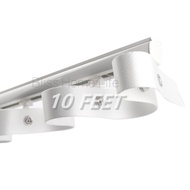 10 Feet Single S Track (107mm/125mm Snap Tape)/ Ripple Fold Track/ S Fold Track/ Curtain Track/ Rail