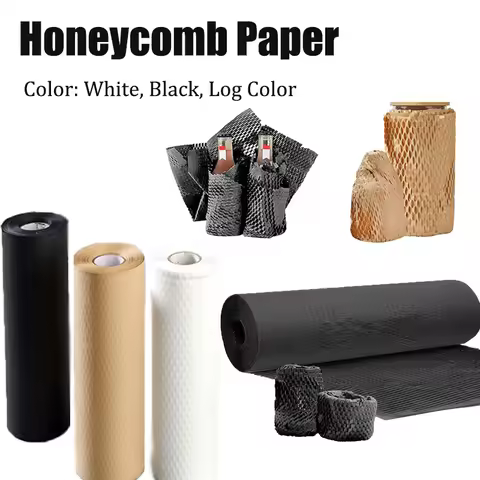10M~2M Brown Honeycomb Packing Paper Cushioning Slit Paper for Shipping Moving Supplies Kraft Paper 