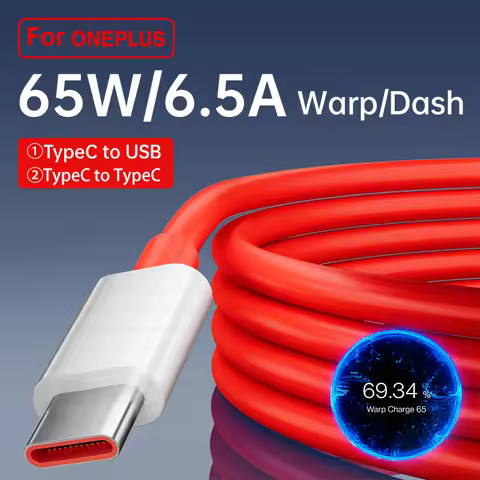1M/1.5M/2M For Oneplus Original Dash Warp USB Type C Cable Fast Charge Cord For One Plus 7t 8 T 9 10