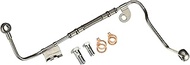 Gates TL285 Turbocharger Oil Feed Line - Stainless Steel x 18" W/2 Banjo Bolts, 2 Washers