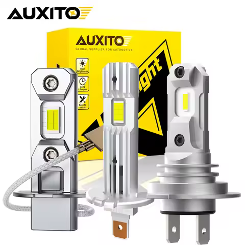 AUXITO 2Pcs H1 LED Headlight H7 H3 H27 880 881 Headlight Fog Driving Lights 12V 6500K White for Audi