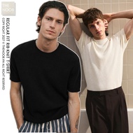 Round Neck Knitted T-Shirt - 2026AP32 - 2026AP13 T Shirt Men T Shirt