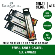 FABER-CASTELL 9000 BLACK PENCIL 6H 5H 4H 3H 2H HF HB B 3B 5B 6B 7B 8B FABER-CASTELL PENCIL/ [12PCS] 