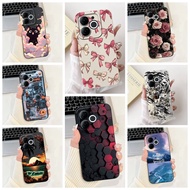 ITEL A80 Case A671L Silicone Cute Cat Fashion Butterfly Flowers Love Painted Cover ITEL A 80 ITELA80
