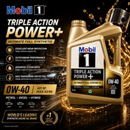 [ORIGINAL] MOBIL 1™0W-40 ULTIMATE FULL SYNTHETIC ENGINE OIL TRIPLE ACTION POWER PETROL DIESEL HYBRID