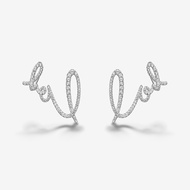 [Ready Stock] HEFANG HEFANG Jewelry LOVE Earrings Earrings Earrings Jewelry Light Luxury Earrings El