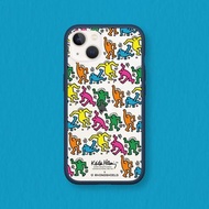 Mod NX邊框背蓋手機殼∣Keith Haring/跳舞的人 for iPhone