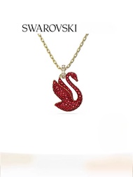 【 Double 11 Carnival 】 New Swarovski Swan Red Swan Necklace Pendant Accessories for Niche Luxury Gif