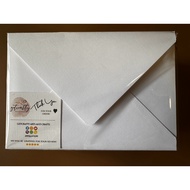 white envelope cream envelope wedding invitation envelope size 5.5X7.5 thick material