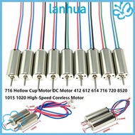 LANHUA DC Motor, Multistyles Metal High-Speed Coreless Motor,  412 612 614 716 720 8520 1015 1020 3-