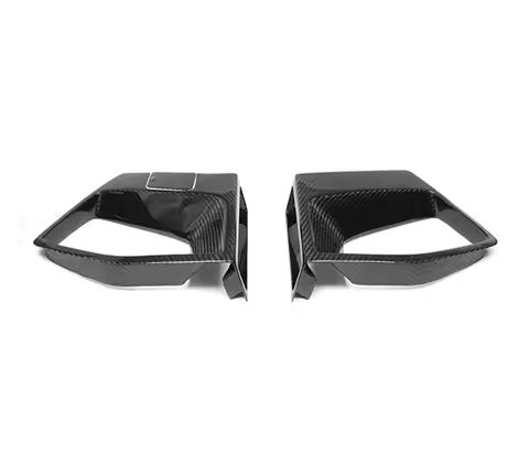 Dry Carbon Fiber Front Bumper Brake Ducts Trim for BMW F97 X3M F98 X4M LCI 2022 Stick-on Type