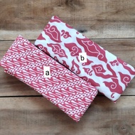 Kain Batik Printing TRR Parang Klithik - Megamendung - Serian Merah - Batik Printing Pekalongan Ori 