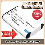 EN-EL11 Digital Camera Battery 3.7V 680mAh for Nikon CoolPix S550 S560 S660