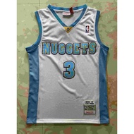 Youth Denver Nuggets Allen Iverson Mitchell and Ness White 2006-07 Hardwood Classic Swingman Jerseys