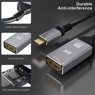 【LOU】-USB C to -Compatible Adapter 4K 120HZ High Definition Patch Cord for Computer Monitor Support 48Gbps Transfer Rate