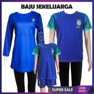 Brazil World Cup Baju Set Family Day / Baju Sedondon Sekeluarga Baju Couple /  Jersey Dewasa / Musli