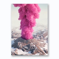 [Ready Stock] Pink Eruption Pink Eruption Surrealism Style Cute Pink Literary Pictorial Decorative P
