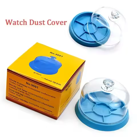 Watch Dust Tray Watch Repair Dust Cover 6 Slots Watch Movement Accessory Dust Cover Plastic Tray Rep