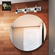 JIA Simple Stainless Steel Mirror Cabinet Light Bathroom Wall Lamp LED Bathroom Mirror 3 Headlights