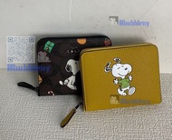 全新COACH蔻驰史努比联名短款钱包，