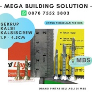 Skrup / Sekrup Kalsi, Skrup Kuning GRC, 1,9 cm - 4,5 cm - PER DUS