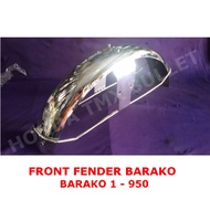 Barako 175 Front Fender, Tapalodo Harap Stainless Barako 1 & 2 & 3