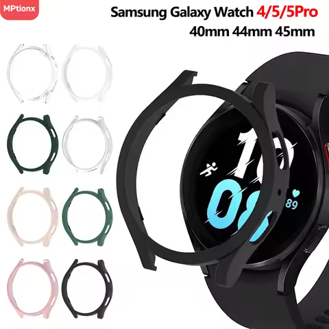 Case for Samsung Galaxy Watch 4 40mm 44mm 42mm 46mm 45mm,PC Matte Case All-Around Protective Bumper 