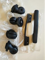 Genuine Lojel Japan brand replacement full set 4 wheels and 2 handles to fix repair reuse your Vita 