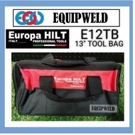 EUROPA HILT E12TB 13" CONTRACTOR TOOL BAG (EHD699 EHH699 EHI699 E12CD E12HD E12ID E12SS E12RT E12PS)