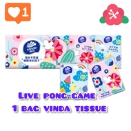 live pong game 1bag Vinda Xtra Strong Pocket Tissues - 3 ply - 210mmX210mm - 8 sheets/pack