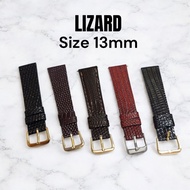 Lizard/ Lizard Genuine Leather Watch Strap - Size 13mm