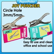 JOY One Hole Hang Tag Puncher 3mm/5mm Ticket Puncher Circle Metal Fastener Hole Puncher Quality