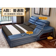 ️ Multifunction Modern Bed Frame USB Smart Massage Storage Speaker King Size Rangka Katil Bedroom Bedding Frame