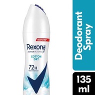 Rexona - Rexona - 女士止汗噴霧 135ml - 清新舒綿 COTTON DRY (新舊包裝隨機發送)