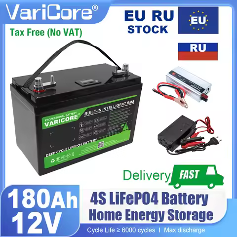 12V/12.8v 120ah 180ah LiFePO4 Battery Outdoors Touring Car Multifunctional USB Type-C Output Golf ca