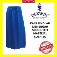 DEXWIN kain kurung sekolah menengah kain licin koshibo | Kain Sekolah Menengah Susun Tepi Kain Licin