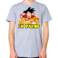 Bulking T-Shirt Men Unisex Gym Weightlifting Top Workout Fitness Food Bulk