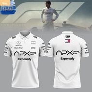 2025 Newest F1 Racing Suit + APX GP Team F1 Jersey + Summer Men&Women Short Sleeve T-Shirt