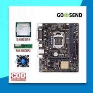Mobo Core i5 4590 Ram 4GB + fan package