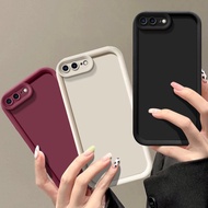 Compatible For iPhone 7 8 Plus 7Plus 8Plus 7P 8P SE 2020 Colorful Case Shockproof Silicone Solid Color Back Cover Casing